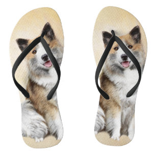 IJslandse scharnierschildering - Oorspronkelijke h Teenslippers