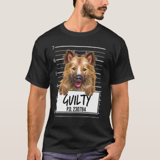 IJslandse Sheepdog Mugshot Guilty Dog T-shirt