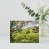 IJslandse Turfkerk Briefkaart (Staand voorkant)