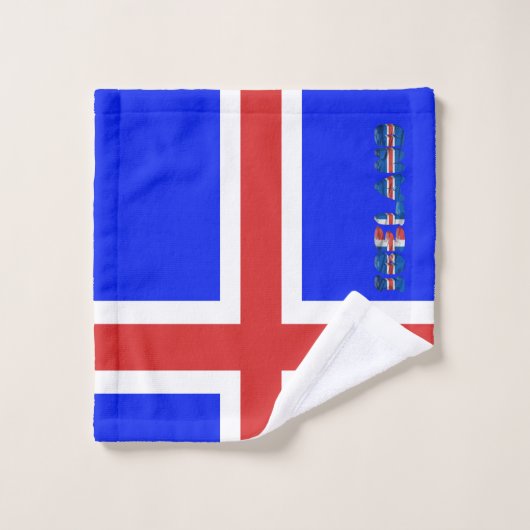 IJslandse vlag Bad Handdoek (Wasdoekje)