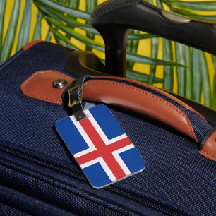 IJslandse vlag Bagagelabel