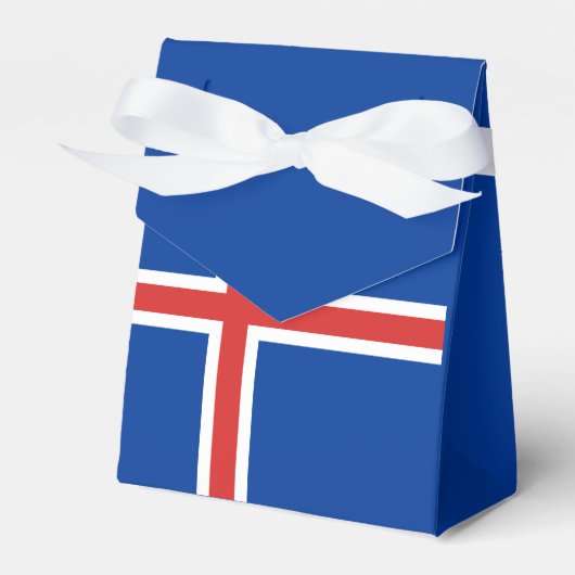 IJslandse vlag Bedankdoosjes (Voorkant Zijde)