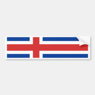 IJslandse vlag Bumpersticker
