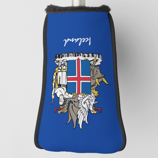 IJslandse vlag en Golf IJslandse Hoesjes/clubs Golfheadcover (Draai 90)