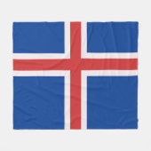 IJslandse vlag Fleece Deken (Voorkant (Horizontaal))