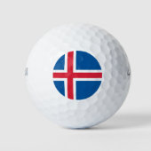 IJslandse vlag Golfballen (Voorkant)