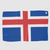 IJslandse vlag Golfhanddoek (Horizontaal)