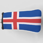 IJslandse vlag Golfheadcover (Voorkant)