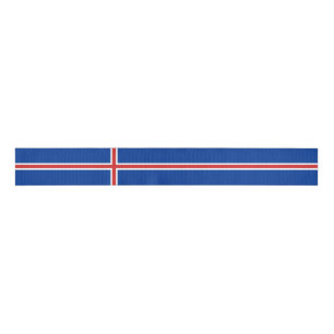 IJslandse vlag Grosgrain Lint