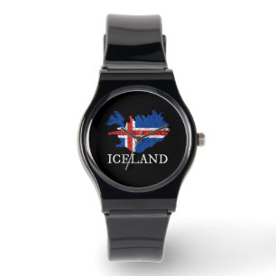 IJslandse vlag Horloge