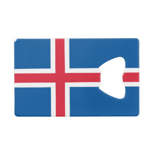 IJslandse vlag Kredietkaart Flessenopener