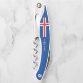 IJslandse vlag Kurkentrekker (Voorkant)