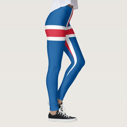 IJslandse vlag Leggings (Rechts)