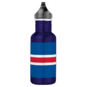 IJslandse vlag Liberty Bottle Waterfles (Rechts)