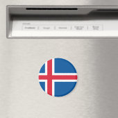 IJslandse vlag Magneet (Insitu (Vaatwasser))