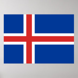 IJslandse vlag Poster