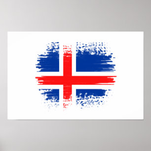 IJslandse vlag Poster