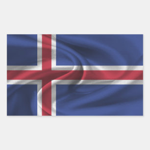 IJslandse vlag Rechthoekige Sticker