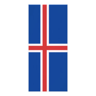 IJslandse vlag Reclamekaart