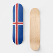IJslandse vlag Skateboard (Voorkant)