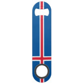 IJslandse vlag Speed Flessenopener (Voorkant)
