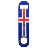 IJslandse vlag Speed Flessenopener (Voorkant)