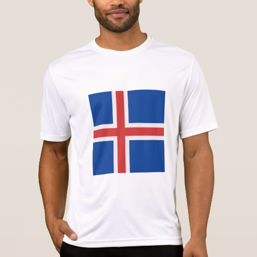 IJslandse vlag T-shirt (Voorkant)