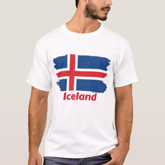 IJslandse vlag T-shirt (Voorkant)