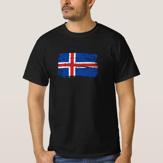 IJslandse vlag T-shirt (Voorkant)
