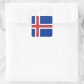 IJslandse vlag Vierkante Sticker (Tas)