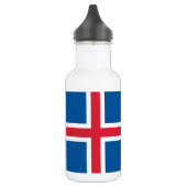 IJslandse vlag Waterfles (Links)