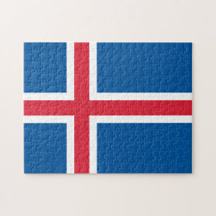 IJslandse vlaggenpuzzel Legpuzzel