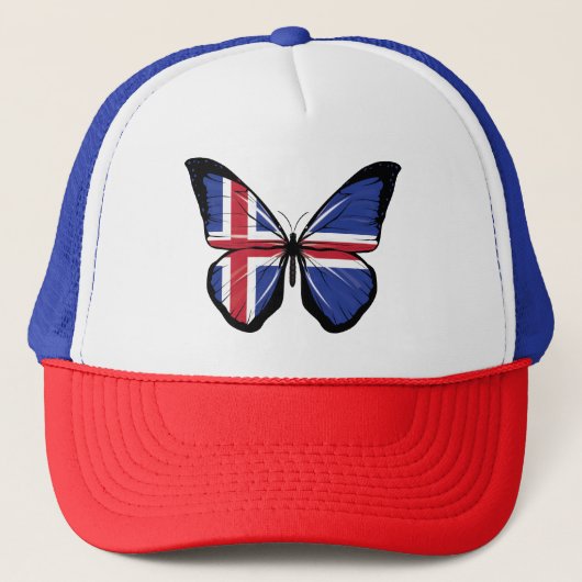 IJslandse vlindervlag Trucker Pet (Voorkant)
