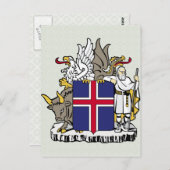 IJslandse wapenstilstand Briefkaart (Voorkant / Achterkant)