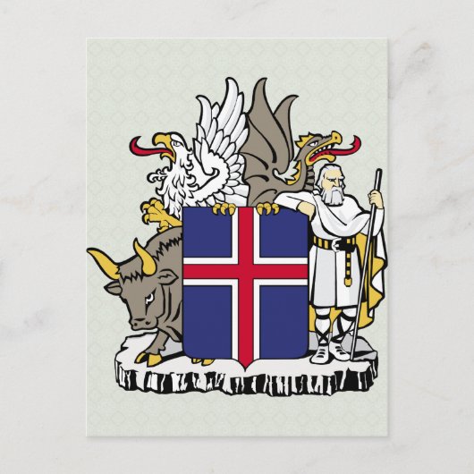 IJslandse wapenstilstand Briefkaart (Voorkant)