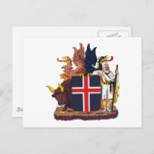 IJslandse wapenstilstand Briefkaart (Voorkant / Achterkant)