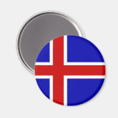 ijslandvlag magneet (Voorkant / Achterkant)