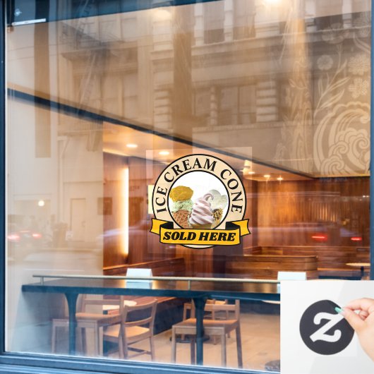 IJSLIJJE RAAMSTICKER (Cafe Raam)