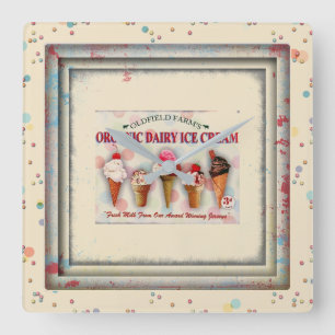  ijsparlor vierkante klok