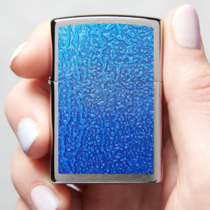 IJspatroon op blauw metaal