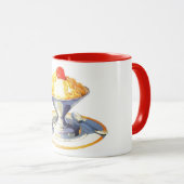 ijsretro dessert food mok (Voorkant rechts)