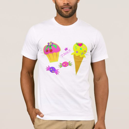IJsroom en cupcake Mannen T-shirt (Voorkant)