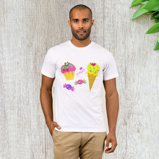 IJsroom en cupcake Mannen T-shirt