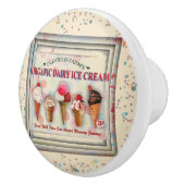  ijssalon teken keramische knop (Rechts)