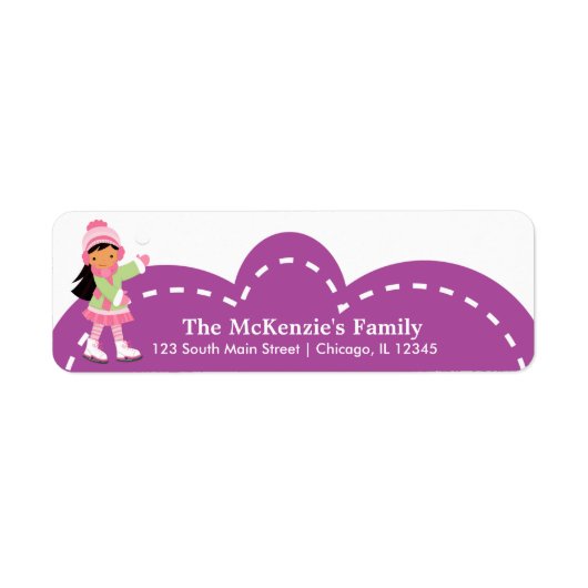 ijsschaatsen etiket (Voorkant)