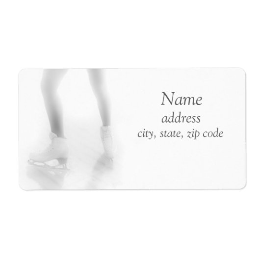 ijsschaatsen etiket (Voorkant)