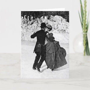 ijsschaatsen feestdagen kaart