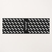 IJsschaatsen Gehakt schaats zwart wit Yogamat (Voorkant (horizontaal))