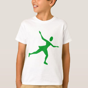ijsschaatsen - groen gras t-shirt