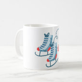 ijsschaatsen koffiemok (Voorkant links)